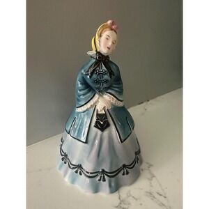 Vintage Goldscheider The Lady Caller Figurine in Blue